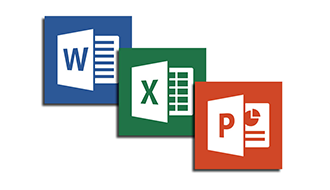 Microsoft Word, Powerpoint and Excel